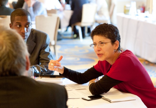 Azza Karam, a Senior Advisor on culture at the United Nations Population Fund (UNFPA), was one of many UN officials at the Bristol, UK, meeting on SDGs and religions.